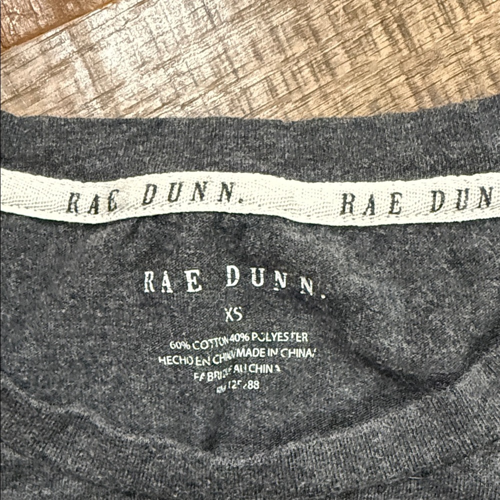 Rae Dunn Charcoal Gray 'New Beginnings' Graphic Tee - Picture 2 of 2